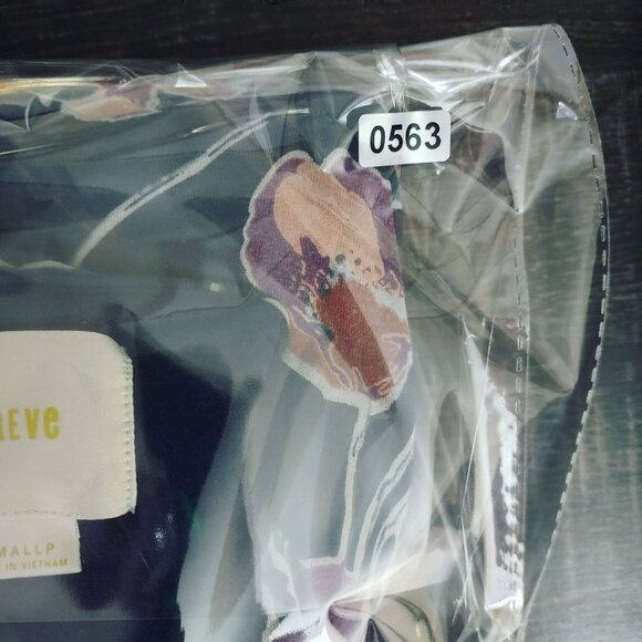 Maeve by Anthropologie Womens Heppel Ruched Dress Size SP Navy Floral High Low - Picture 5 of 6